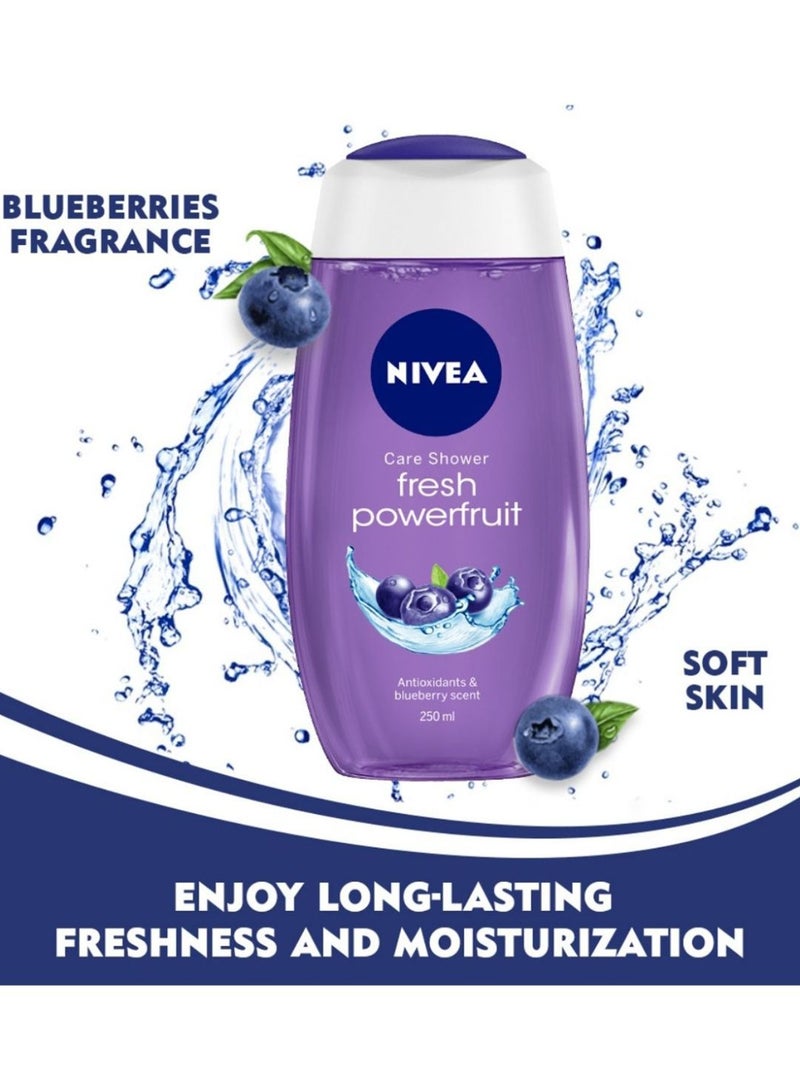 نيفيا جل استحمام نيفيا باور فروت فريش، 250 مل (عبوة من 3 قطع) - Image 3